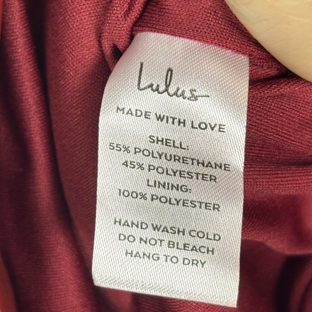 Lulus Perfect Pick Brick Red Vegan Leather Bodycon Mini Dress- M - Picture 11 of 12